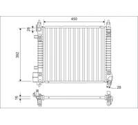 VALEO 701169 Radiateur du moteur