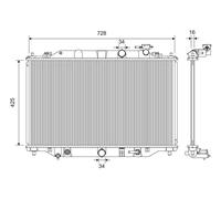 Radiateur d'eau Grille de radiateur soudée 701392 VALEO