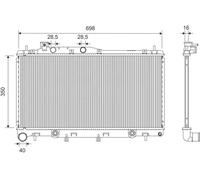 VALEO 701445 Radiateur du moteur