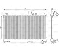 Radiateur, refroidissement du moteur VALEO 701561