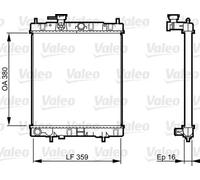 VALEO Radiateur moteur 731287 – Radiateur d'eau à grille soudée pour NISSAN MICRA II