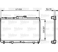 VALEO Radiateur, refroidissement du moteur 731441 Compatible avec: TOYOTA CELICA Coupe, COROLLA, COROLLA, COROLLA Compact, COROLLA Compact, COROLLA Kombi, COROLLA Kombi, COROLLA Liftback