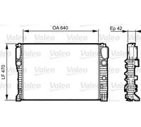 Radiateur d'eau Grille de radiateur soudée 732855 VALEO pour MERCEDES-BENZ CLS
