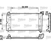Radiateur d'eau Grille de radiateur soudée 734199 VALEO pour TOYOTA COROLLA