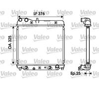 Radiateur d'eau Grille de radiateur soudée 734218 VALEO pour HONDA JAZZ II