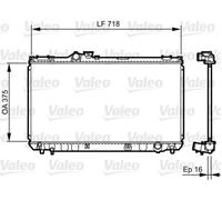 Radiateur d'eau Grille de radiateur soudée 734498 VALEO pour LEXUS IS I
