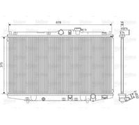 Radiateur d'eau Grille de radiateur soudée 734716 VALEO pour HONDA ACCORD VI