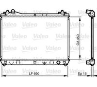 VALEO Radiateur de refroidissement moteur 735433