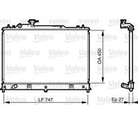 Radiateur, refroidissement moteur VALEO 735577