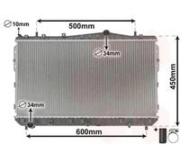 Radiateur d'eau Grille de radiateur soudée 81002073 VAN WEZEL pour CHEVROLET