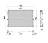 MAHLE CR 2640 001P Radiateur du moteur