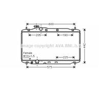 PRASCO HD2189 Radiateur du moteur