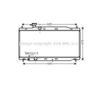 Radiateur d'eau Grille de radiateur soudée HD2241 AVA QUALITY COOLING pour HONDA