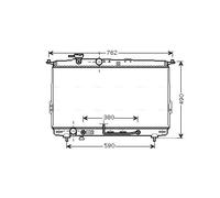 Radiateur d'eau Grille de radiateur soudée HYA2107 AVA QUALITY COOLING pour KIA