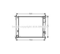 AVA COOLING SYSTEMS KAA2143 Radiateur du moteur