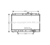 Radiateur d'eau Grille de radiateur soudée MT2064 AVA QUALITY COOLING