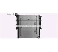 Radiateur d'eau Grille de radiateur soudée MT2281 AVA QUALITY COOLING pour FIAT