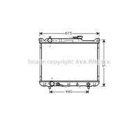 AVA COOLING SYSTEMS SZ2073 Radiateur du moteur