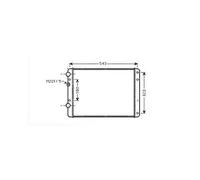 VAN WEZEL - Radiateur refroidissement moteur 58002249 - Réf. 58002249