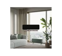 Radiateur decoratif électrique 1000W noir opaque TESI PLINTHE -