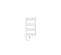 Radiateur Design Sahara Electrique avec Elément Chauffant 300W - 500 x 800 mm - Blanc - Connexion Latéral - Forme Courbé - Kit Montage Mural Inclus -