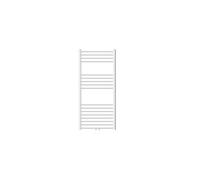 ECD Germany Radiateur Design Sahara Non Electrique - 600 x 1200 mm - Blanc - Connexion Central - sans Kit de Raccordement - Forme Courbé - avec Kit Montage Mural - Sèche-Serviettes pour Salle de Bain