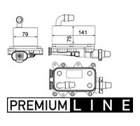 Radiateur d'huile, boîte automatique MAHLE CLC 19 000P