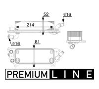 Radiateur d'huile, boîte automatique MAHLE CLC 77 000P