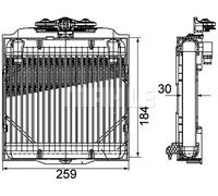 Radiateur d'huile de boîte de vitesses CLC 102 000P MAHLE pour BMW 6 Décapotable