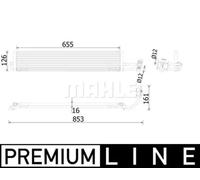 Radiateur d'huile de boîte de vitesses CLC 234 000P MAHLE pour PORSCHE PANAMERA