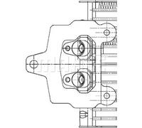 Radiateur d'huile de boîte de vitesses CLC 49 000P MAHLE pour PORSCHE VW AUDI