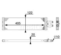 Radiateur d'huile de boîte de vitesses CLC 64 000P MAHLE pour MERCEDES-BENZ