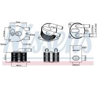 Radiateur d'huile de boîte de vitesses refroidi par eau Aluminium 91508 NISSENS