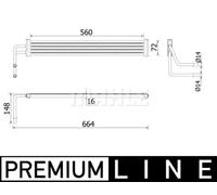 Radiateur d'huile, direction MAHLE CLC 97 000P