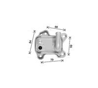 Radiateur d'huile, huile moteur AVA COOLING OL3715