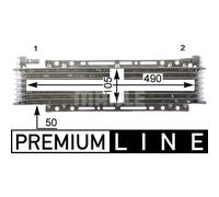 Radiateur d'huile, huile moteur MAHLE CLC 206 000P