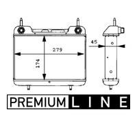 Radiateur d'huile, huile moteur MAHLE CLC 27 000P