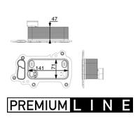 Radiateur d'huile, huile moteur MAHLE CLC 79 000P