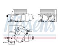 Radiateur d'huile, huile moteur NISSENS 91339