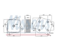 NISSENS 91421 Radiateur d'huile