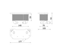 Radiateur d'huile MAHLE CLC 322 000P