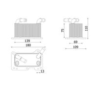 Radiateur d'huile MAHLE CLC 323 000P