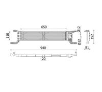 Radiateur d'huile MAHLE CLC 324 000P