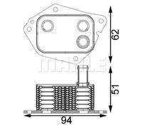 MAHLE CLC 199 000S Radiateur d'huile