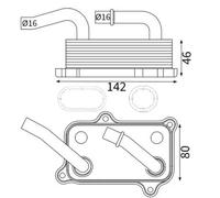 Radiateur d'huile moteur CLC 24 000S MAHLE