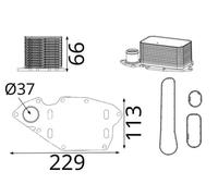 Radiateur d'huile moteur CLC 423 000S MAHLE pour NISSAN OPEL RENAULT
