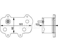 Radiateur d'huile moteur CLC 61 000P MAHLE pour PORSCHE 911 911 Décapotable