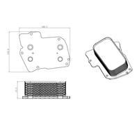 Radiateur d'huile moteur refroidi par eau 31826 NRF pour CHRYSLER