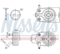 NISSENS 91447 Radiateur d'huile