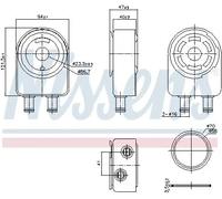 NISSENS 91451 Radiateur d'huile